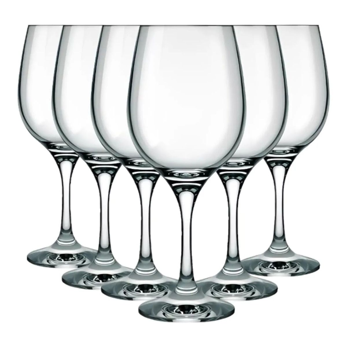 NADIR - Set 6 Copas Vidrio Barone Vino 385mL Nadir Transparente