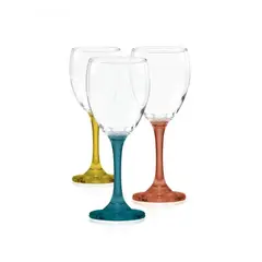 CRISTAR - Set 6 Copas Vino 300mL Versalles Pies