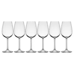 HAUSMANN - Set 6 Copas De Vino Premium Cristal 500mL Transparente