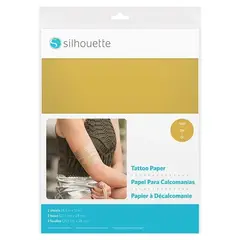 SILHOUETTE - Papel de Tatuaje Temporal Dorado