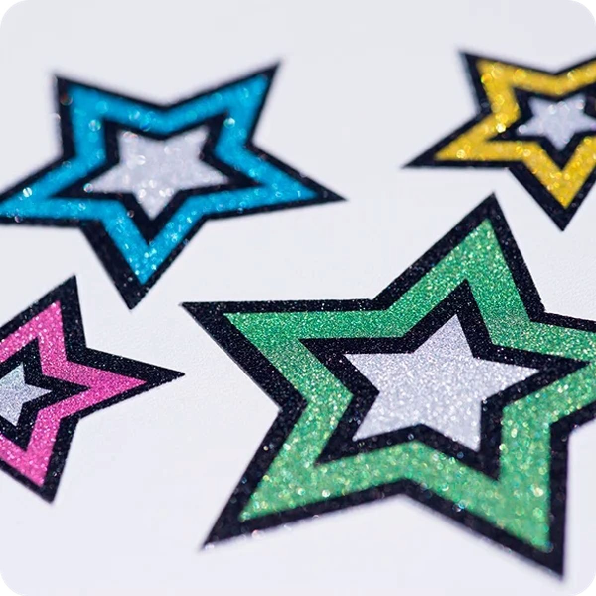 SILHOUETTE - Hojas Adhesivas Silhouette con Glitter