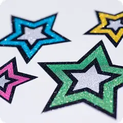 SILHOUETTE - Hojas Adhesivas con Glitter