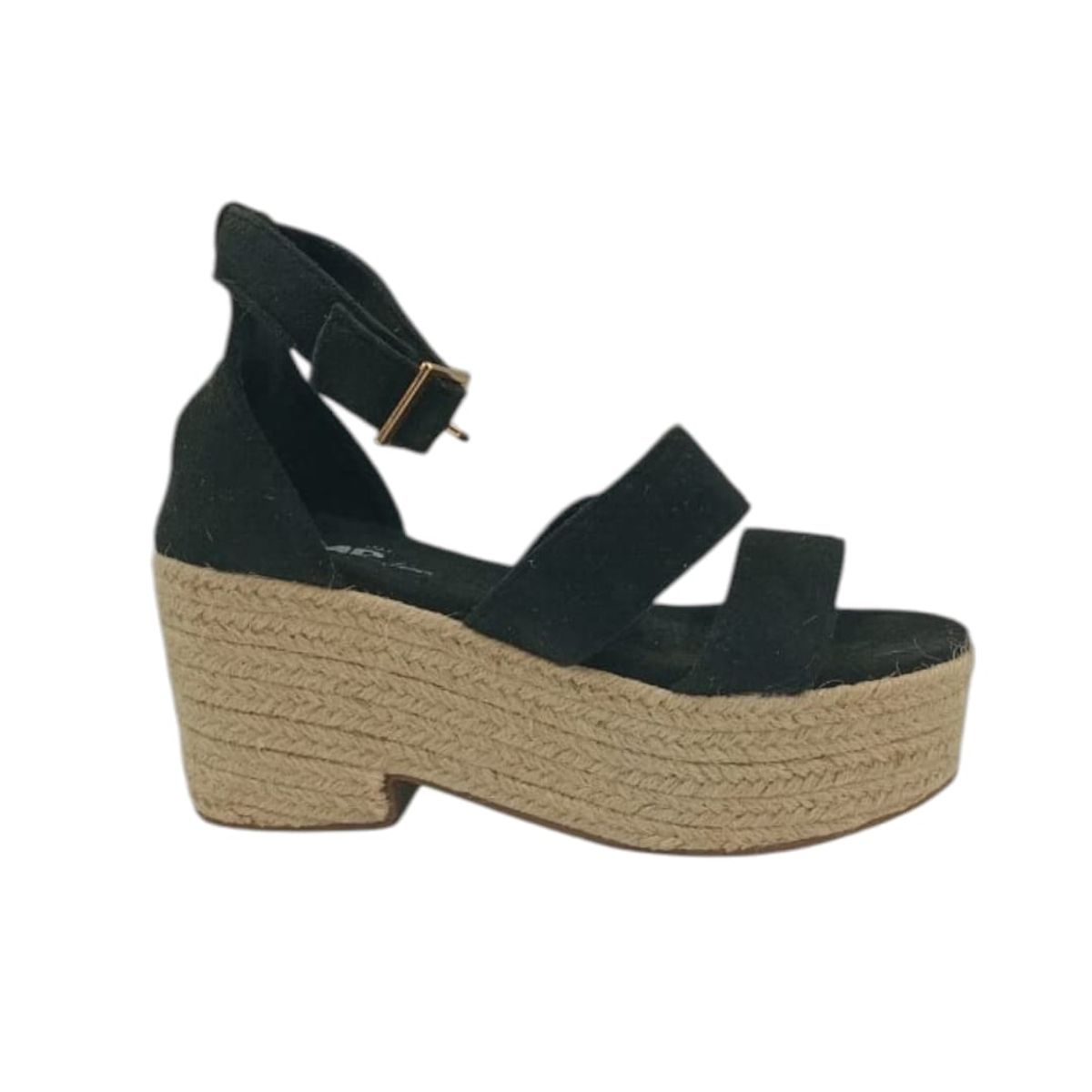 HERIEL - Sandalia Negra Plataforma Mujer