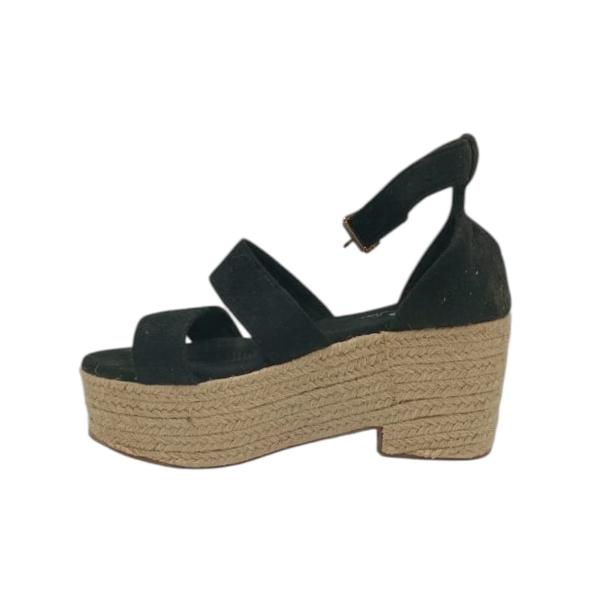 HERIEL - Sandalia Negra Plataforma Mujer
