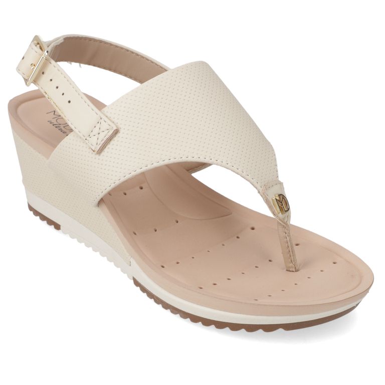 Sandalia Mujer Beige
