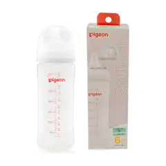 PIGEON - Mamadera Boca Ancha 330ml Softouch Plastico PP