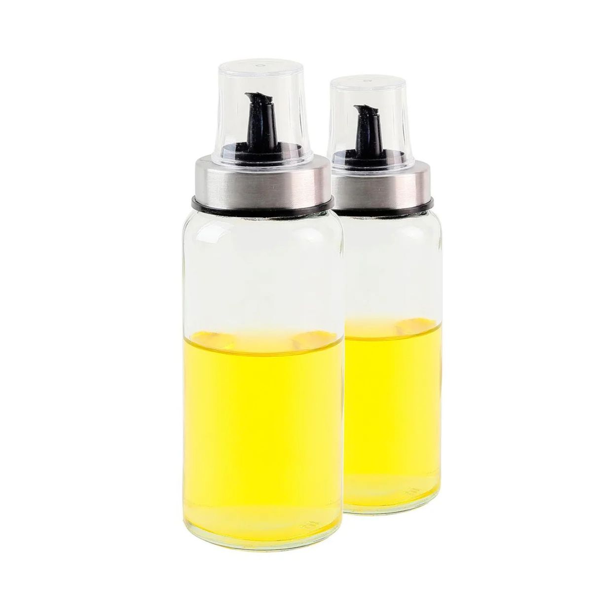 GENERICO - Set 2 Botellas Dispensadoras Aceite Vinagre 250mL Classic Vidrio