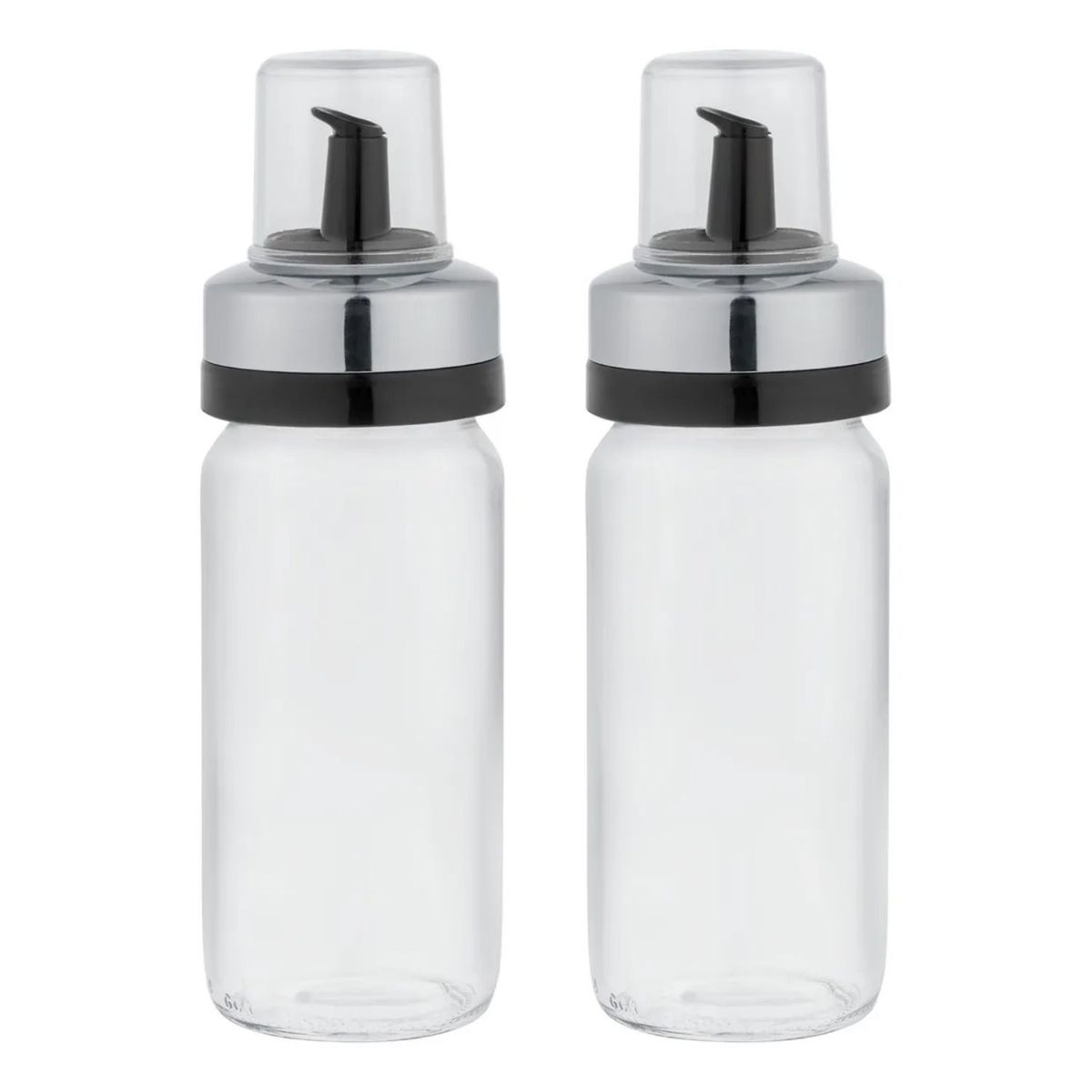 GENERICO - Set 2 Botellas Dispensadoras Aceite Vinagre 250mL Classic Vidrio