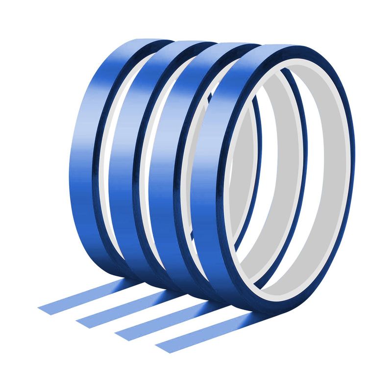 CURSOR - 4 X Cinta Térmica Sublimación 5mm X 33 Metros. - Azul