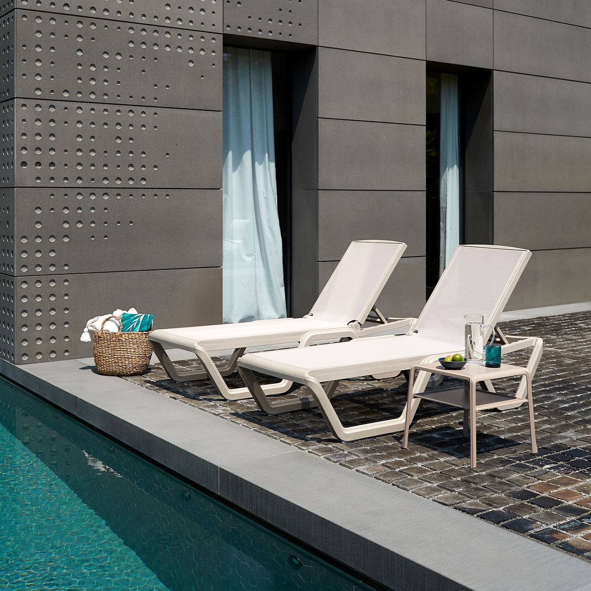 AMERITEX - Reposera Vela Beige