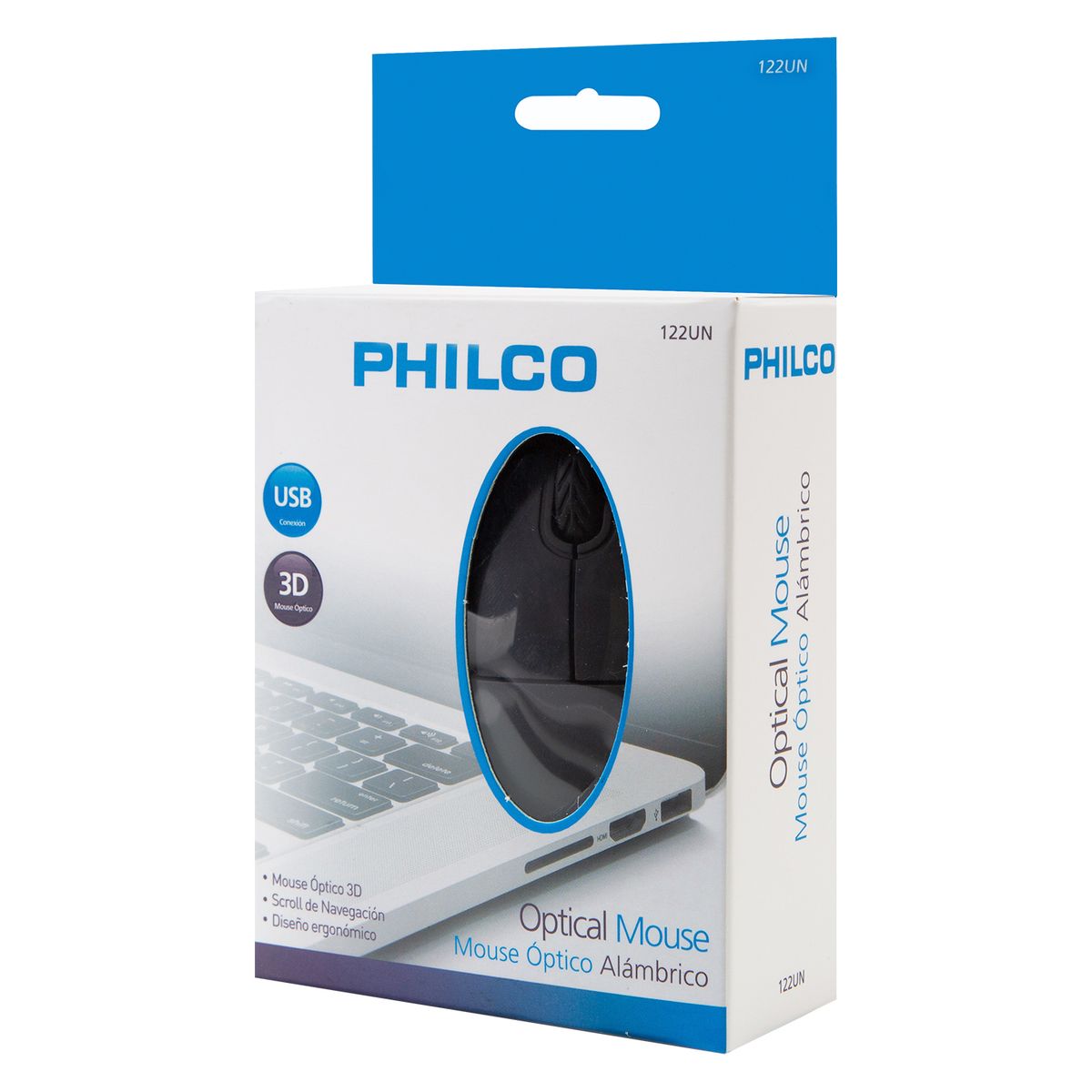 PHILCO - MOUSE OPTICO USB NEGRO PHILCO 29PLC122UN