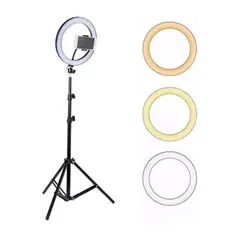 GENERICO - Aro De Luz LED Con Trípode Y Soporte Para Celular 26 Cm