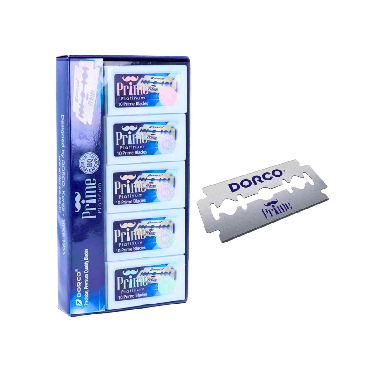 DORCO - Hojillas Dorco Prime Platinum Para Navaja 100 FILOS