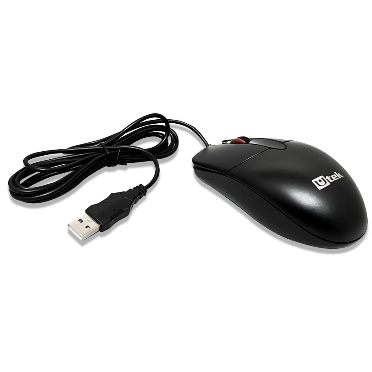 UTEK - MOUSE OPTICO ALÁMBRICO USB NEGRO