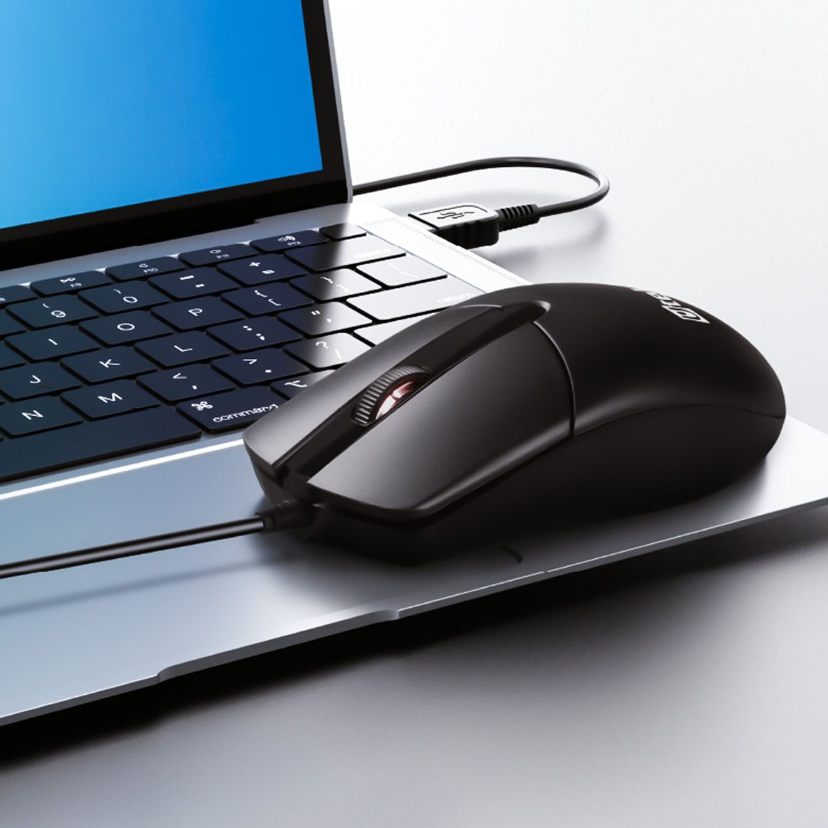 UTEK - MOUSE OPTICO ALÁMBRICO USB NEGRO