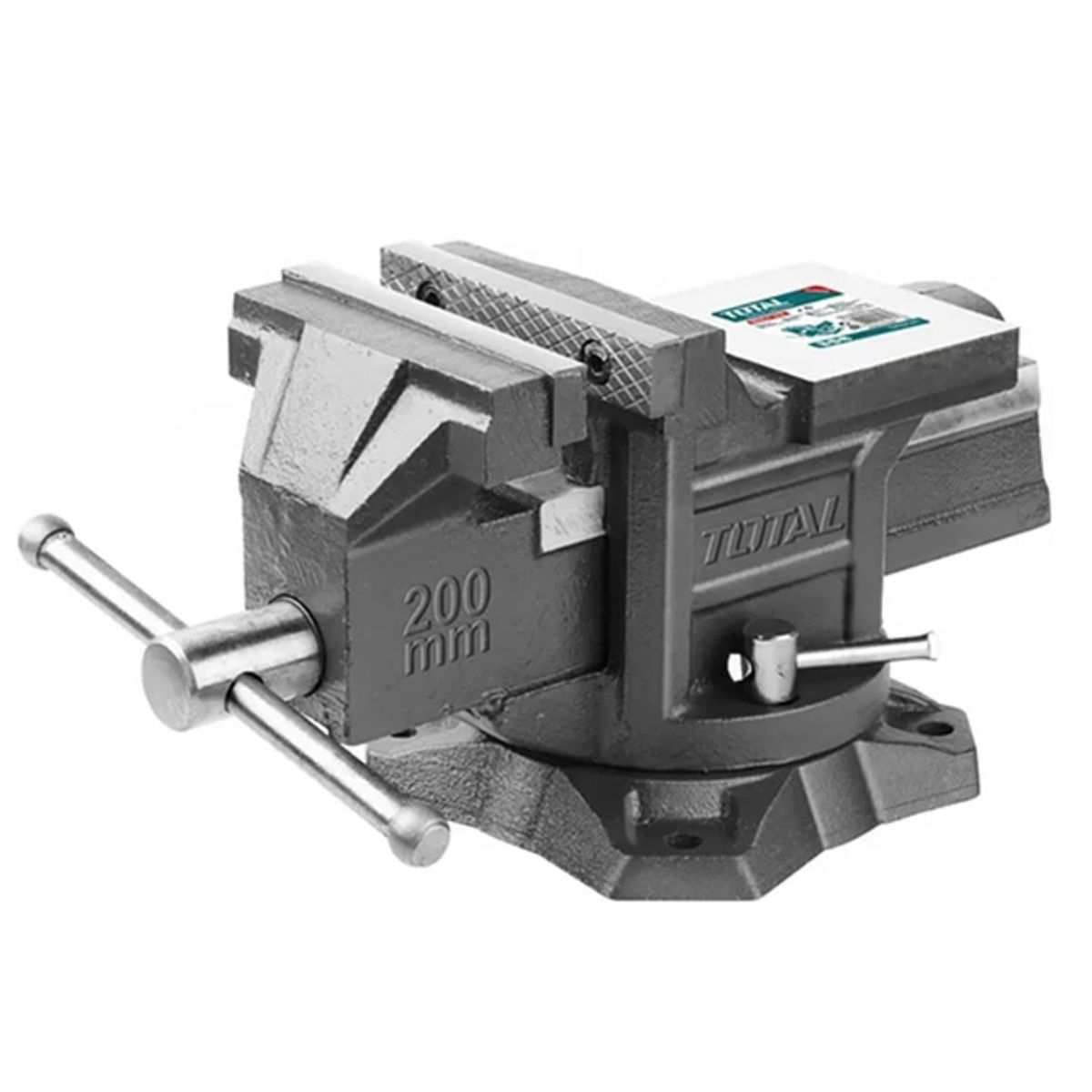 TOTAL TOOLS - Tornillo De Banco Mecanico Base Giratoria 8 Pulgadas