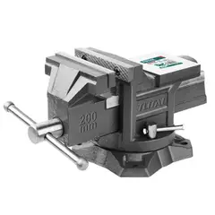 TOTAL TOOLS - Tornillo De Banco Mecanico Base Giratoria 8 Pulgadas