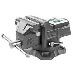 TOTAL TOOLS - Tornillo De Banco Mecanico Base Giratoria 4 Pulgadas Total