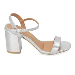 VIZZANO - Sandalia Taco Plateado