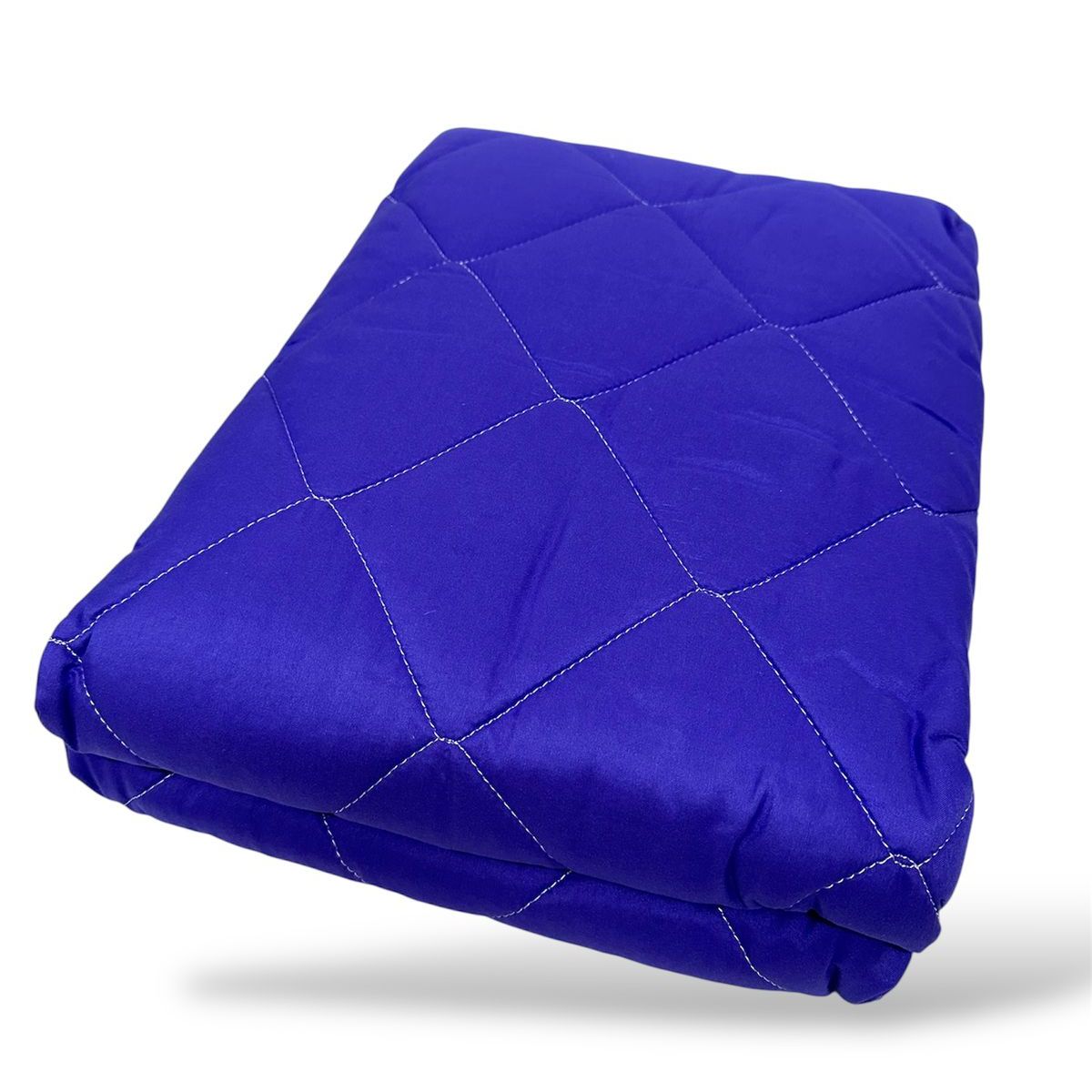 KEYHOME - Cubre Colchón Protector 1.5 Plaza Clásico Violeta