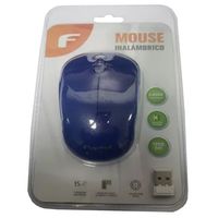 MOUSE OPTICO INALAMBRICO AZUL USB