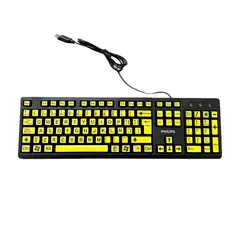 GENERICO - Teclado Braille Y Letras Grandes Para Ciegos