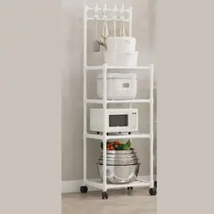 GENERICO - Organizador Con Ruedas Estante Multifuncion Restistente Blanco