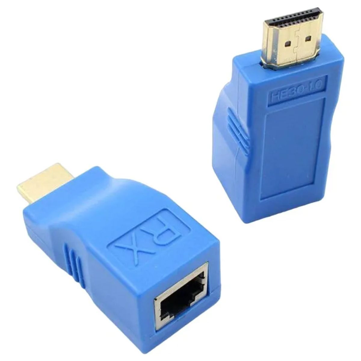 GENERICO - Extensor Adaptador Hdmi Cat 5e/6 Cable Rj45 30 Metros 4k-2k