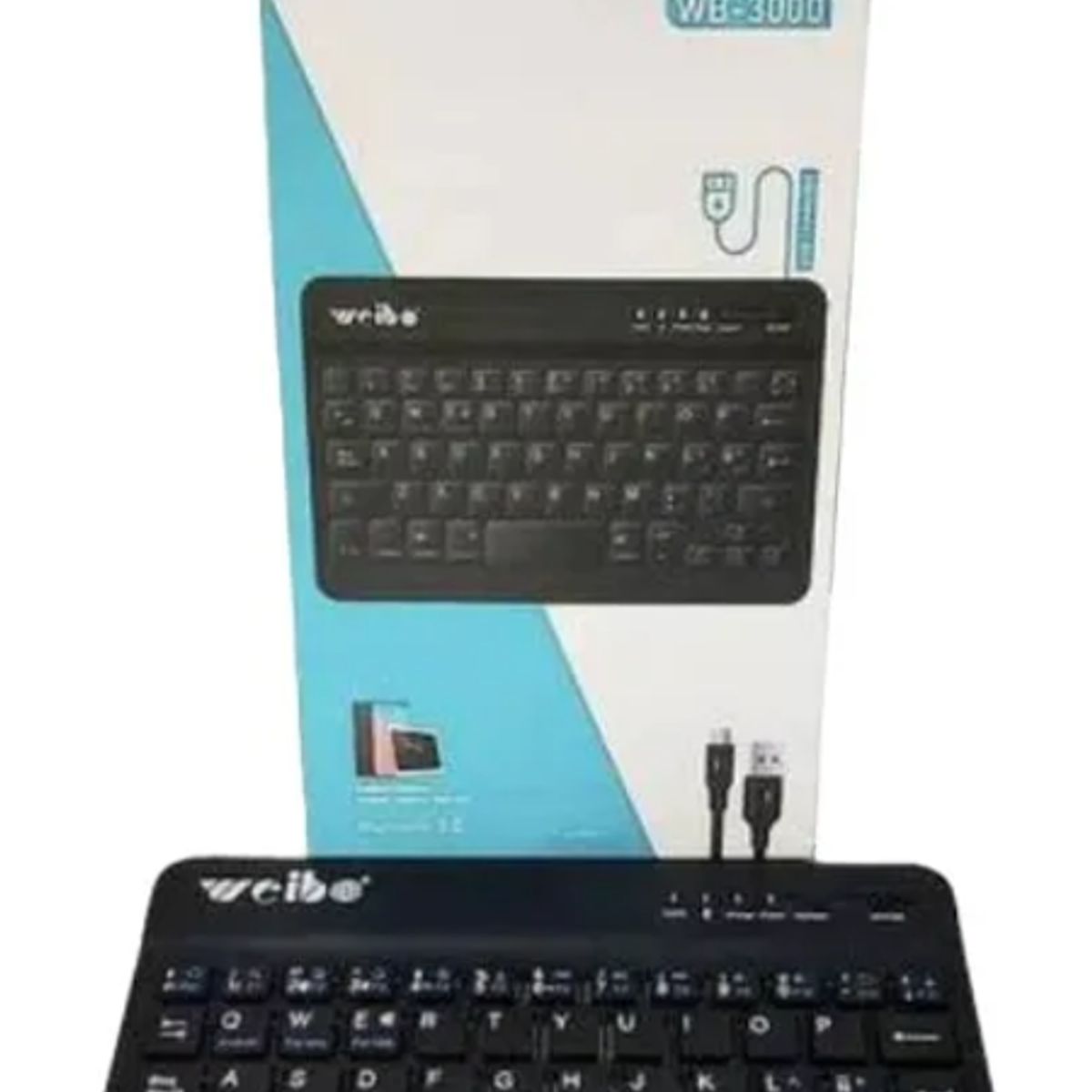 GENERICO - Teclado Mini Slim Inalámbrico Bluetooth Keyboard