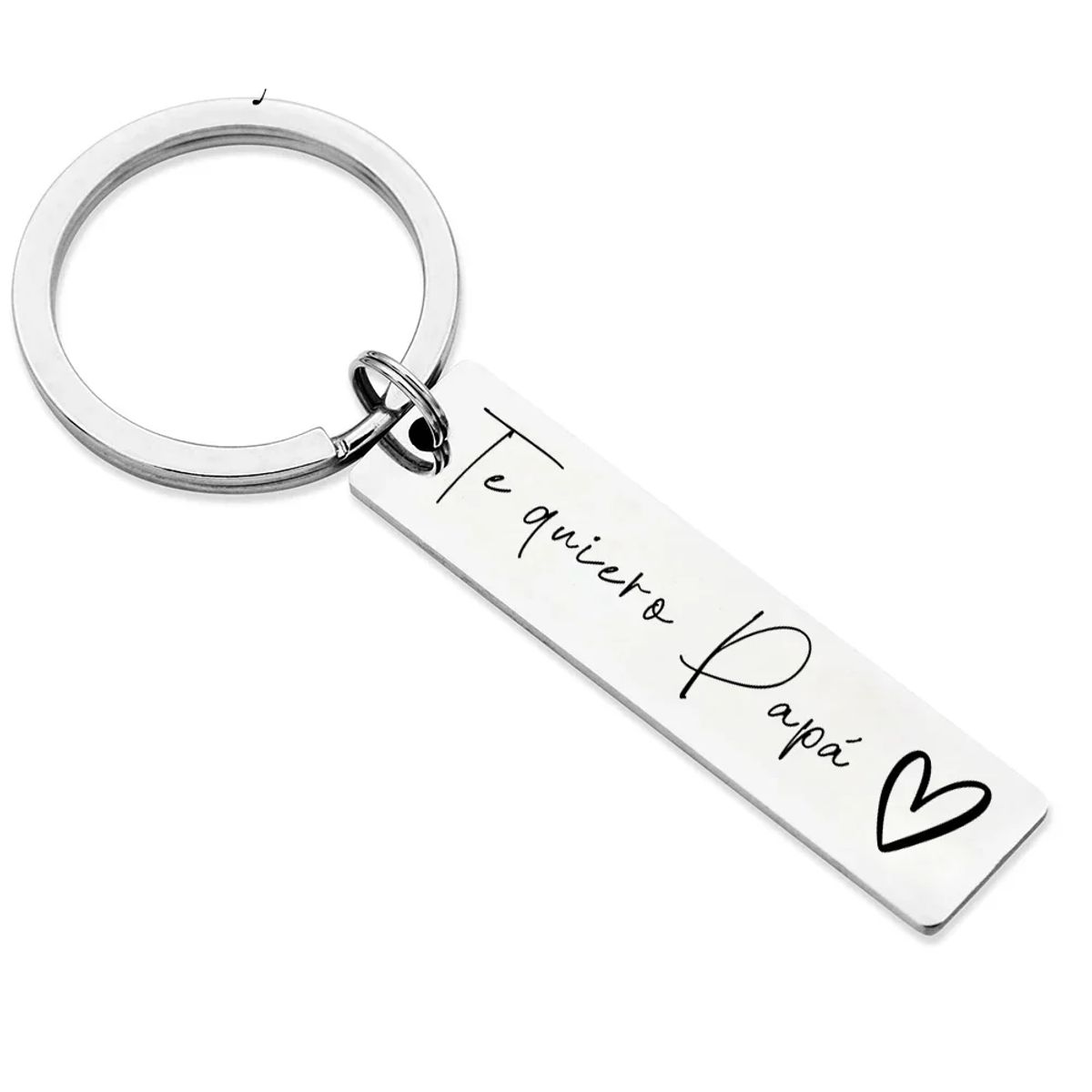 LK LUKSO - Llavero Papá Regalo Especial Te Quiero Acero Inoxidable