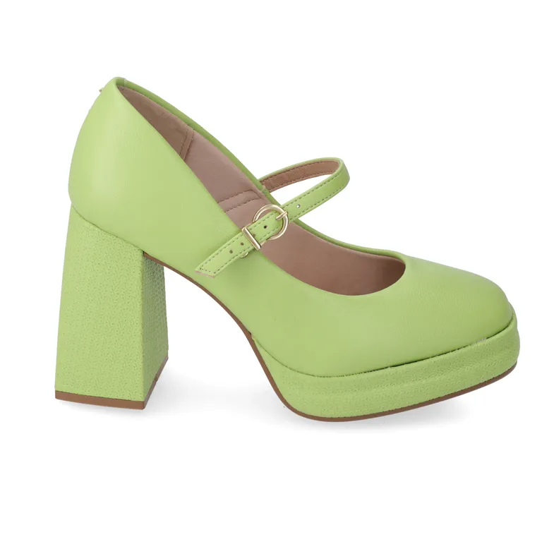 Zapato Taco Mujer Verde