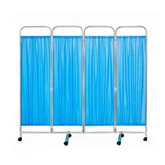 SDFIT - Biombo Clínico De 4 Cuerpos Acero Inoxidable Jd-fs02