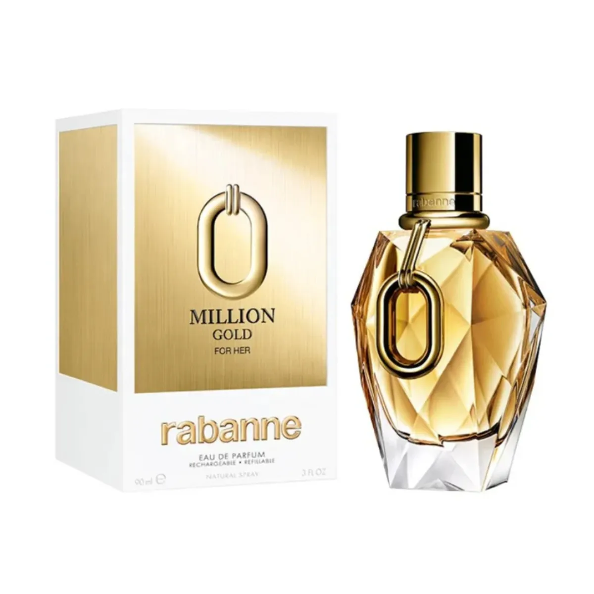 RABANNE - Million Gold for Her EDP 90ml RecargableRefill de Rabanne
