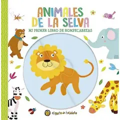 EL GATO DE HOJALATA - Libro Animales de la selva *mi primer libro de rompecabezas*