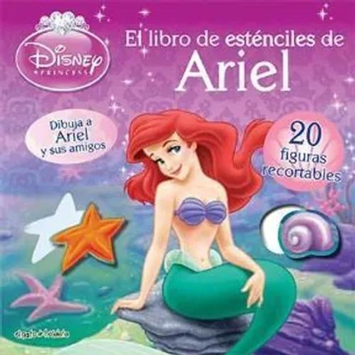 EDITORIAL GUADAL - Libro Libro de esténciles de Ariel - Disney