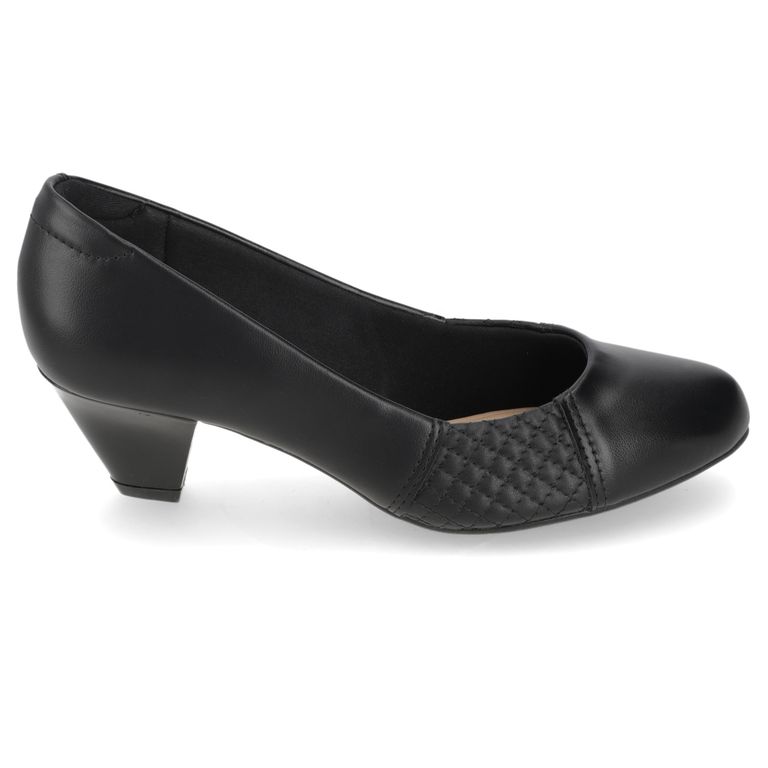 Taco Ancho 3 cm Negro