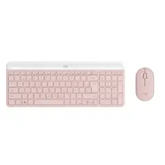 LOGITECH - Kit de Teclado y Mouse Inalámbrico MK470 Español - Rosa