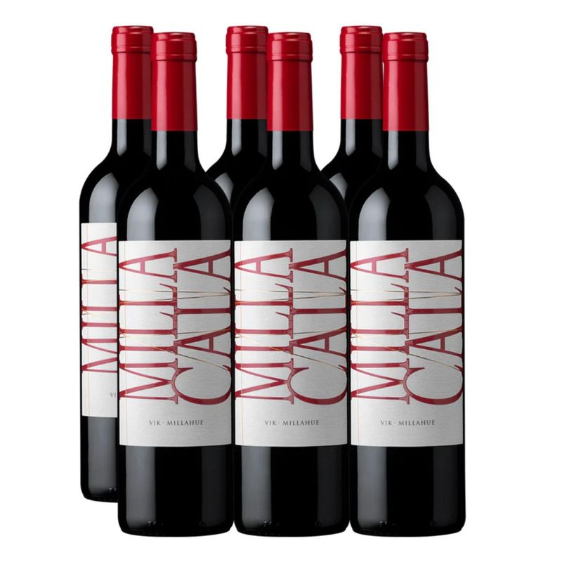 VIÑA VIK - Vino Pack: 6 Vinos Milla Cala Premium 2022 - 750 Ml