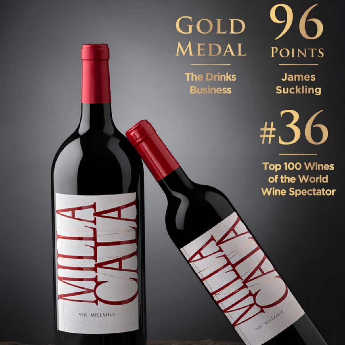 VIÑA VIK - Vino Pack: 6 Vinos Milla Cala Premium 2022 - 750 Ml