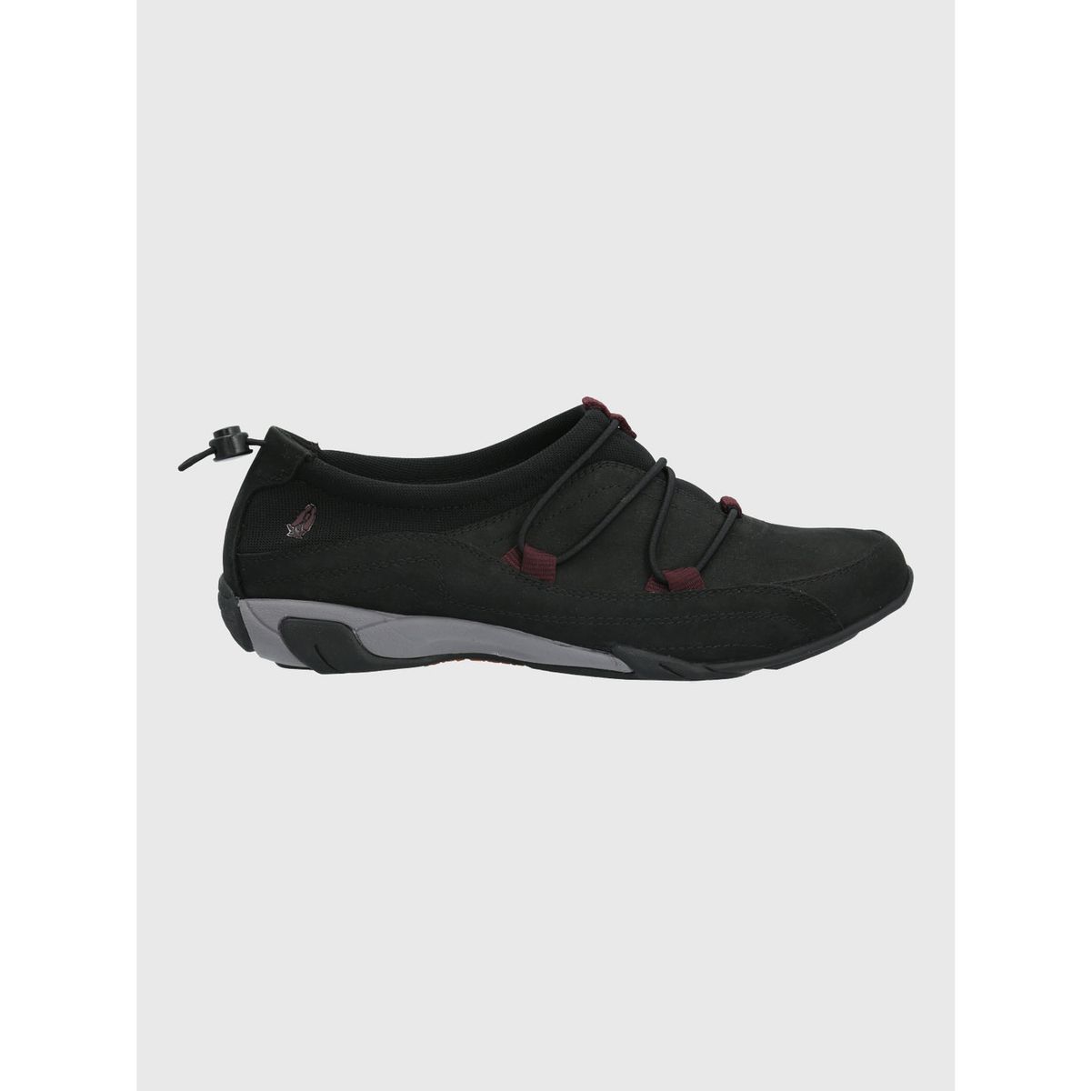 HUSH PUPPIES - Zapatilla Cuero Mujer Coil Negro HUSH PUPPIES