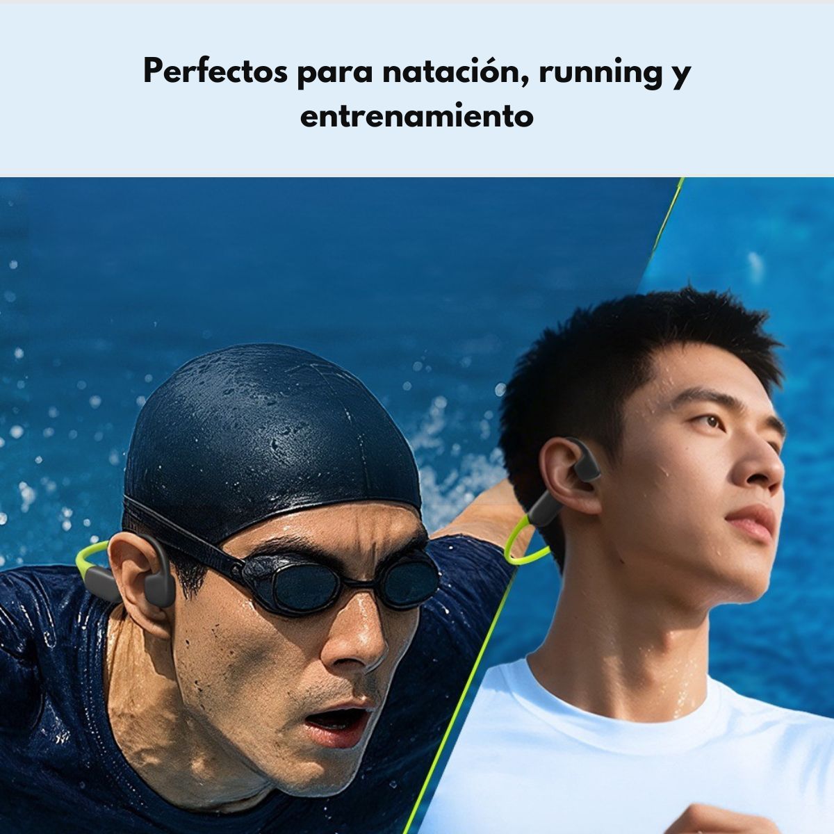 LANGSDOM - Audífonos Deportivos Impermeables IP68 Langsdom AirSwim Neo