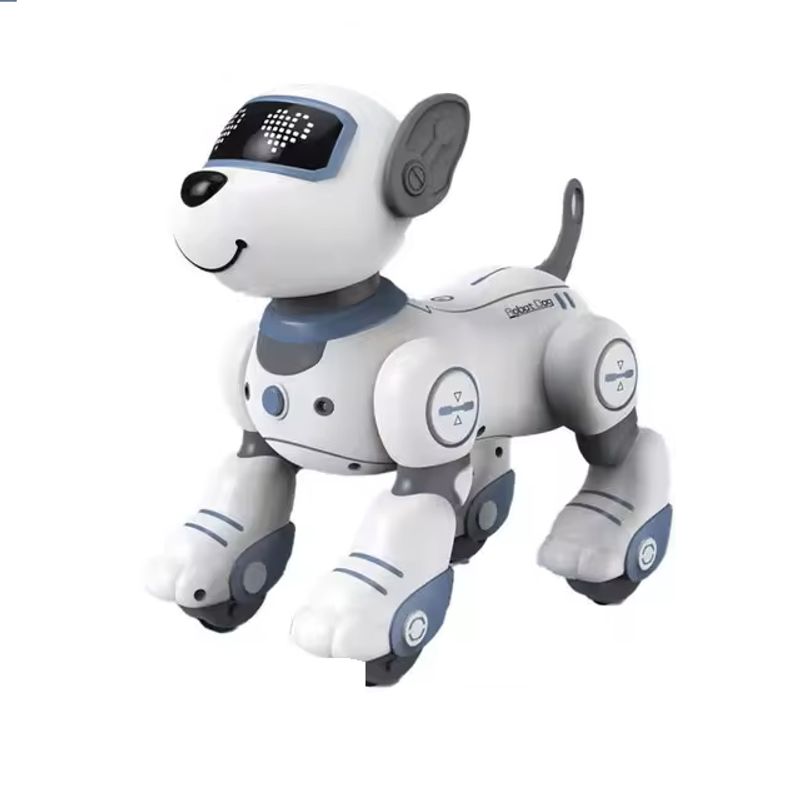GENERICO - Juguete Perro Cachorro Robot Touch Interactivo Azul Acero