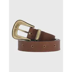 HUSH PUPPIES - Cinturon Cuero Mujer Victoria Café