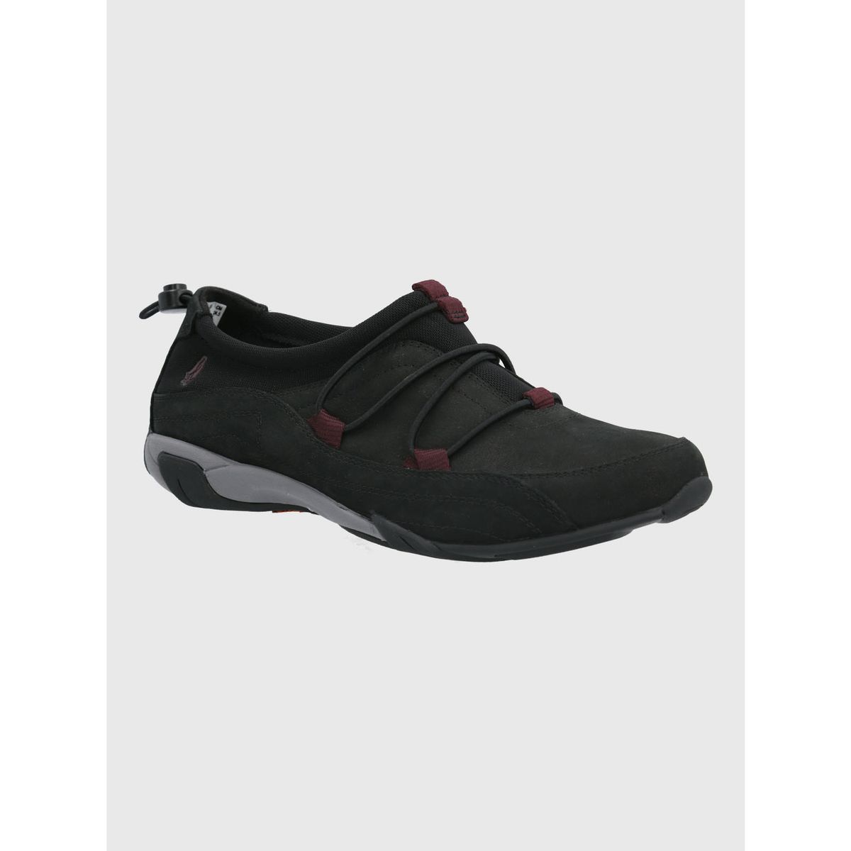 HUSH PUPPIES - Zapatilla Cuero Mujer Coil Negro HUSH PUPPIES