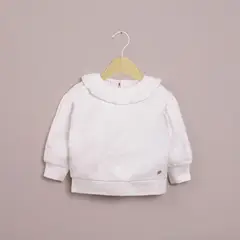 OPALINE - Polerón blanco de niña