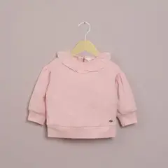 OPALINE - Polerón cerrado rosado de niña