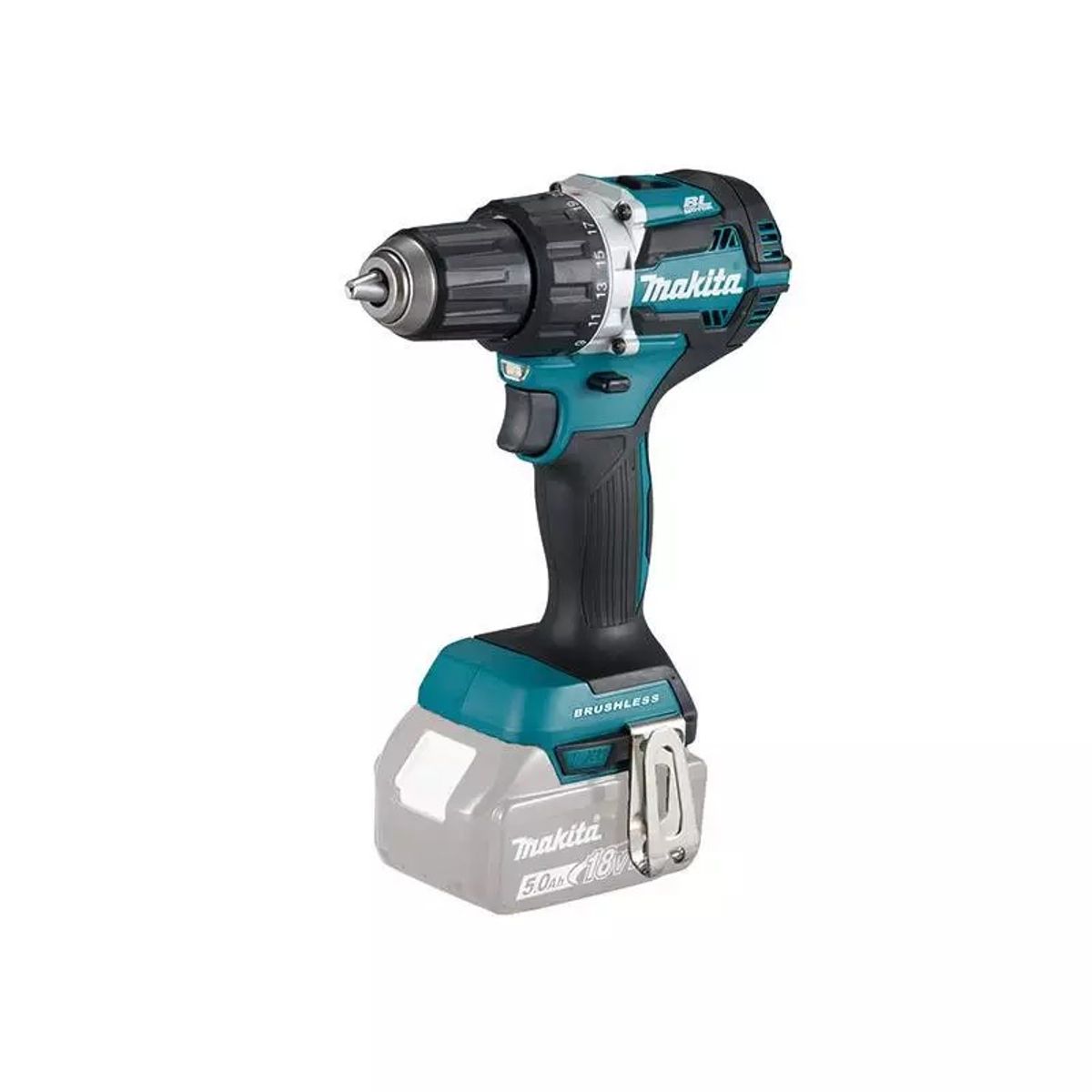 MAKITA - Taladro Atornillador 18v Brushless 54 Nm Makita DDF484 (5 Ah)