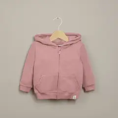 OPALINE - Polerón con gorro rosado de niña