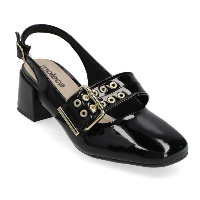 Zapato Taco Mujer Negro