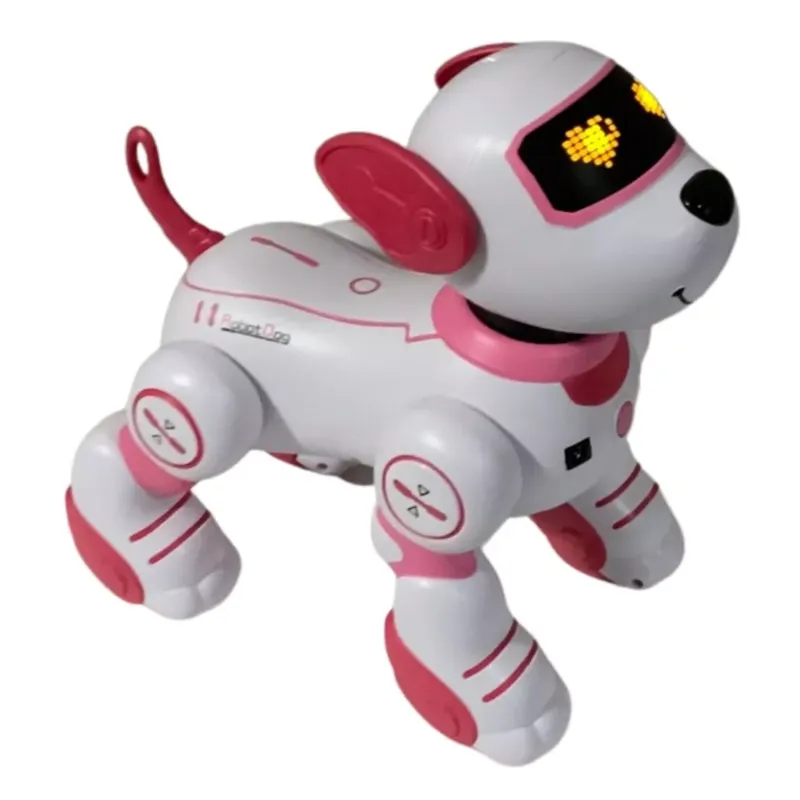 GENERICO - Juguete Perro Cachorro Robot Touch Interactivo Rosa